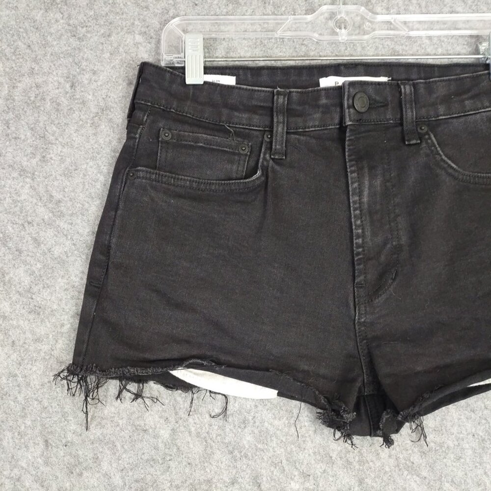 Pacsun Shorts Womens Sz 10 Black Cut-off 2" Inseam Summer Faded High Rise Grunge - Picture 4 of 16